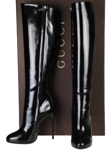 gucci platform tall boots